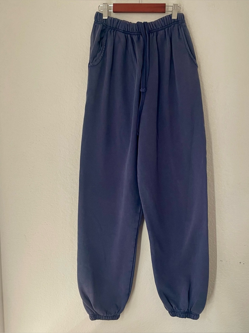 Daily Drills Unisex Navy Cotton French Terry Joggers XS/S Drawstring